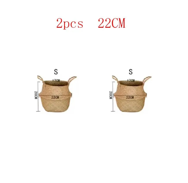 Panier cache pot  en fibre végétale