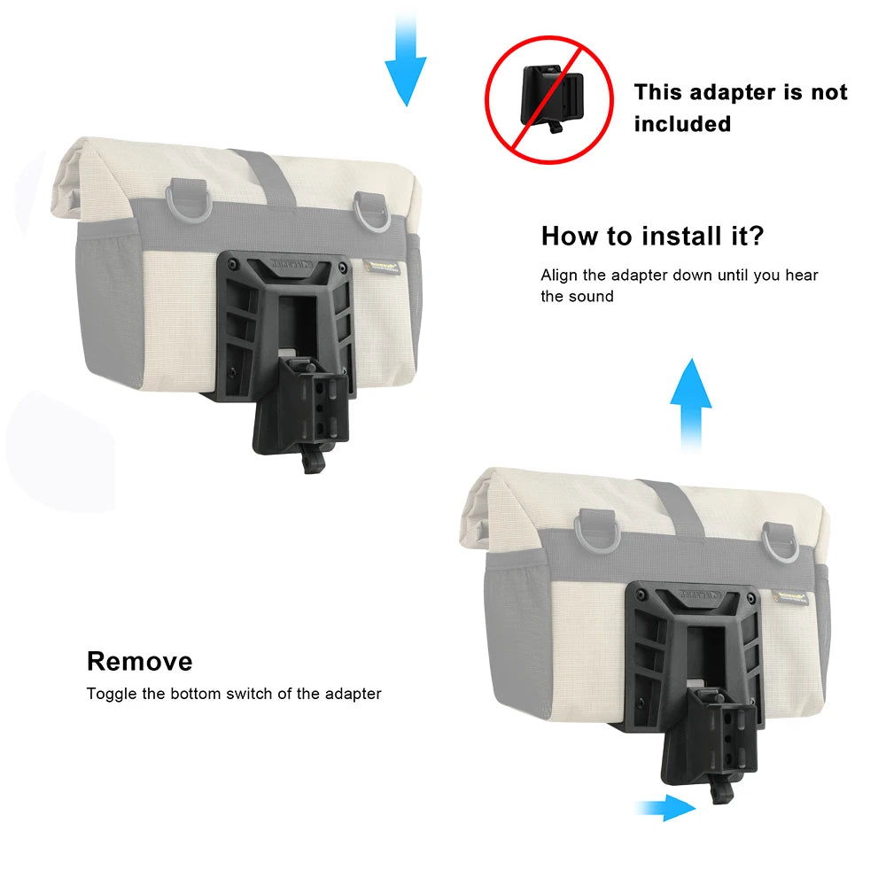 Sacoche de Guidon Convertible Rhinowalk 4L – Le Panier Urbain Connecté