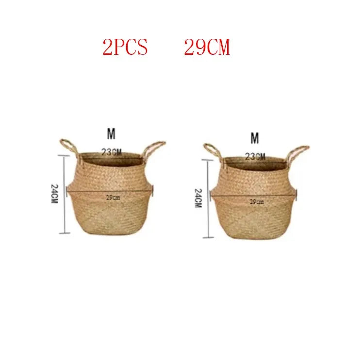 Panier cache pot  en fibre végétale