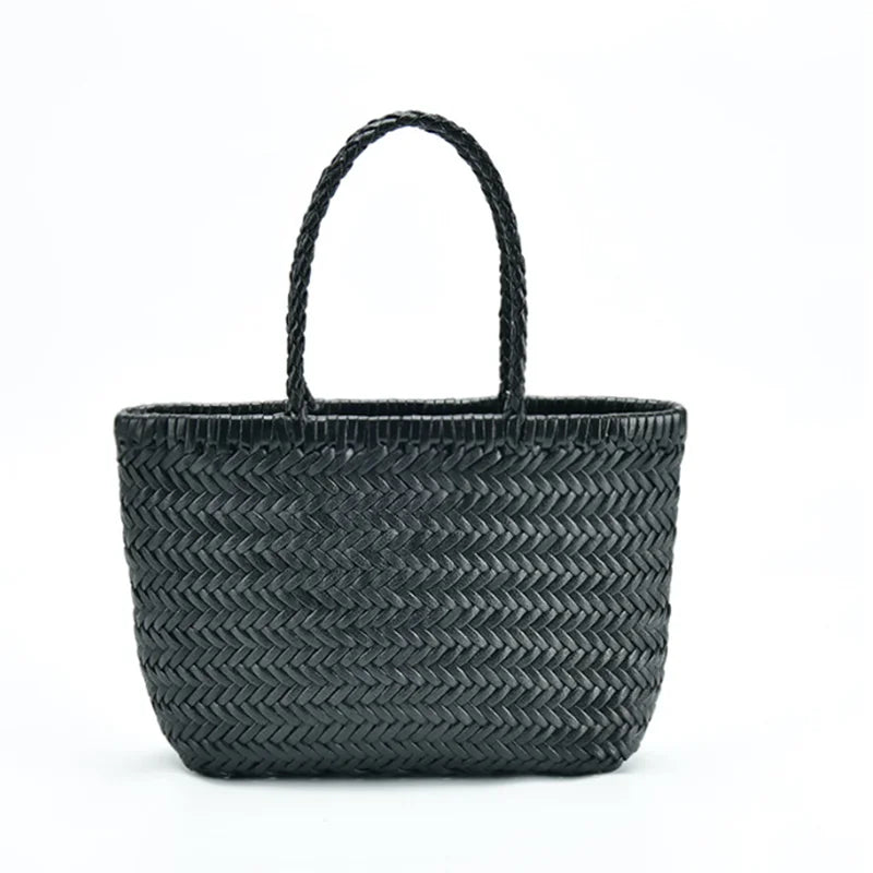 Sac en cuir véritable tressé à la main – Sac bandoulière Haut de Gamme