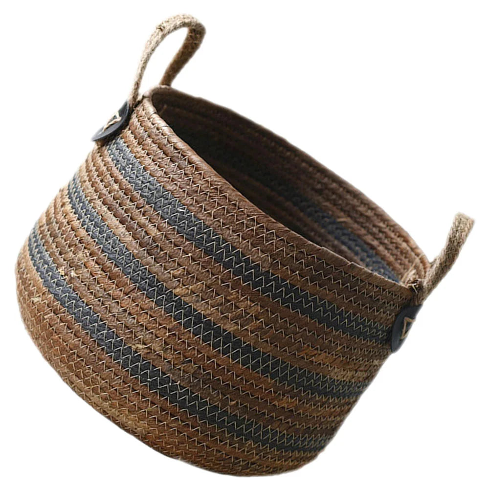Panier de rangement paille tressée style nordique | Panier multi-usage