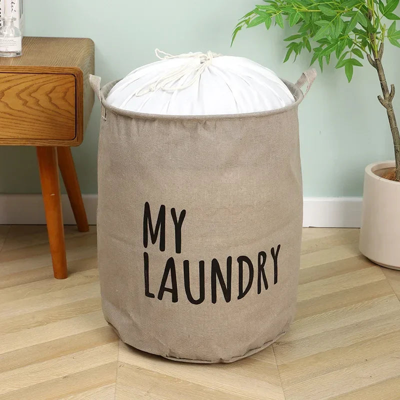 Panier à Linge Pliable en Tissu Oxford