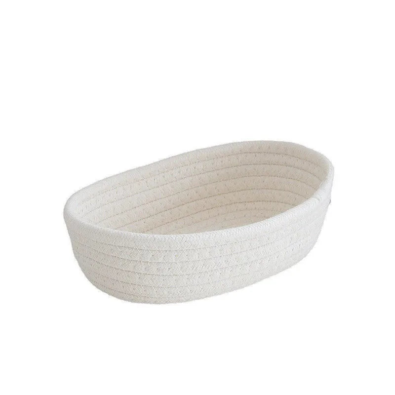 Paniers de rangement en corde de coton | Paniers de style nordiques