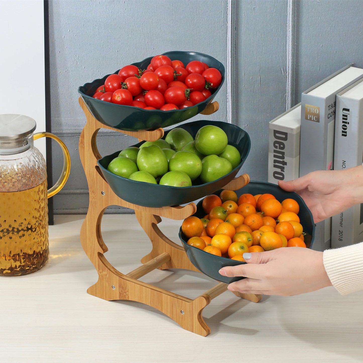 Présentoir à fruits 2 ou 3 niveaux