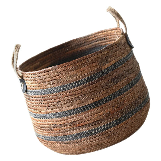 Panier de rangement paille tressée style nordique | Panier multi-usage