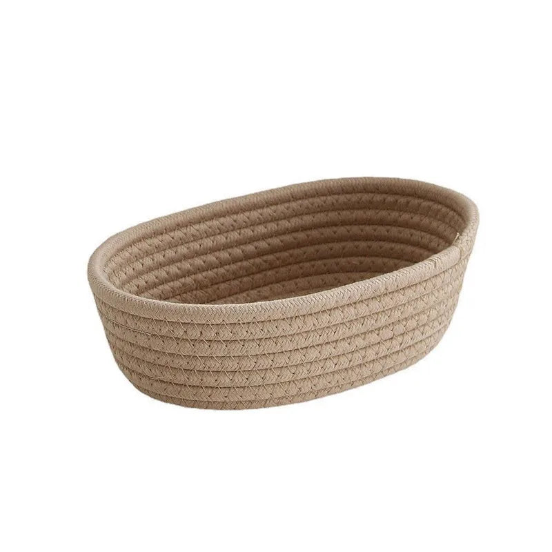 Paniers de rangement en corde de coton | Paniers de style nordiques