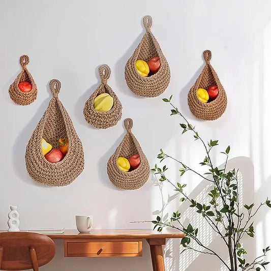 Panier Suspendu en Corde de Chanvre