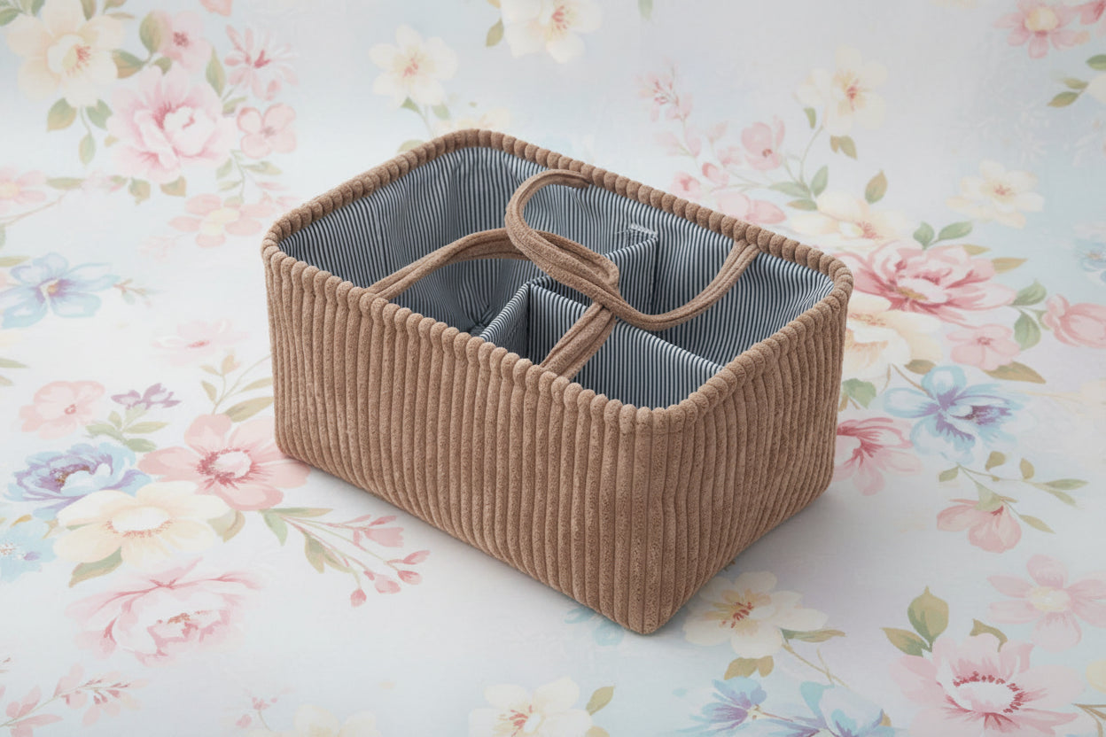 Panier de rangement pour couches et accessoires bébé