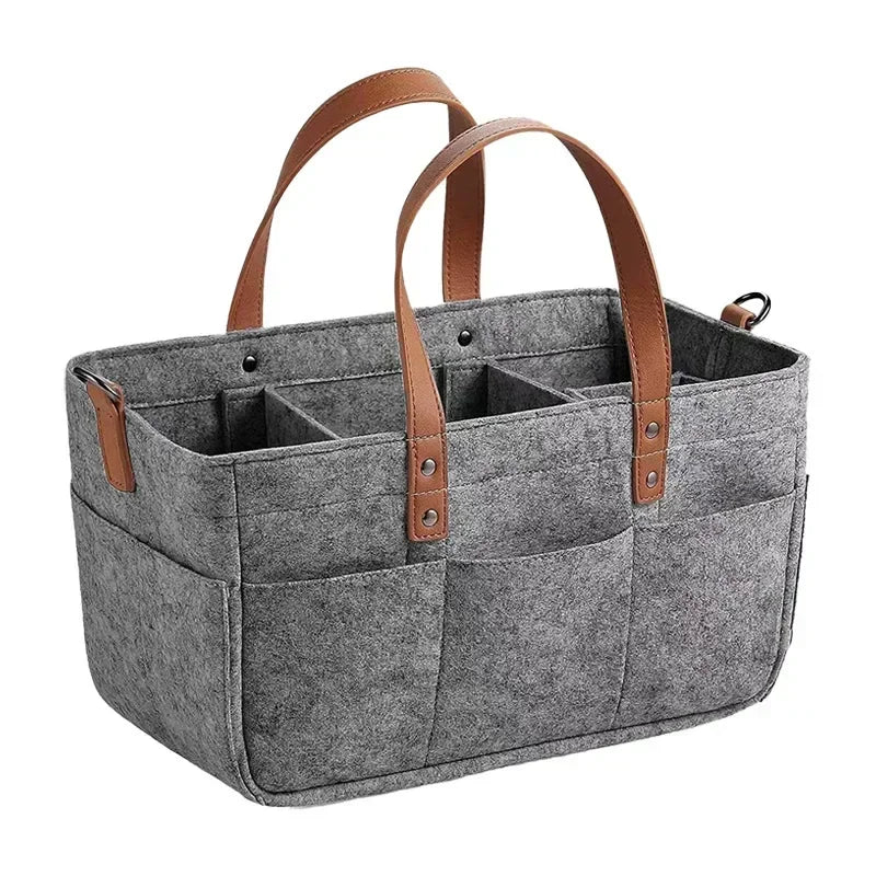Panier de rangement pliable en feutrine | Organiseur
