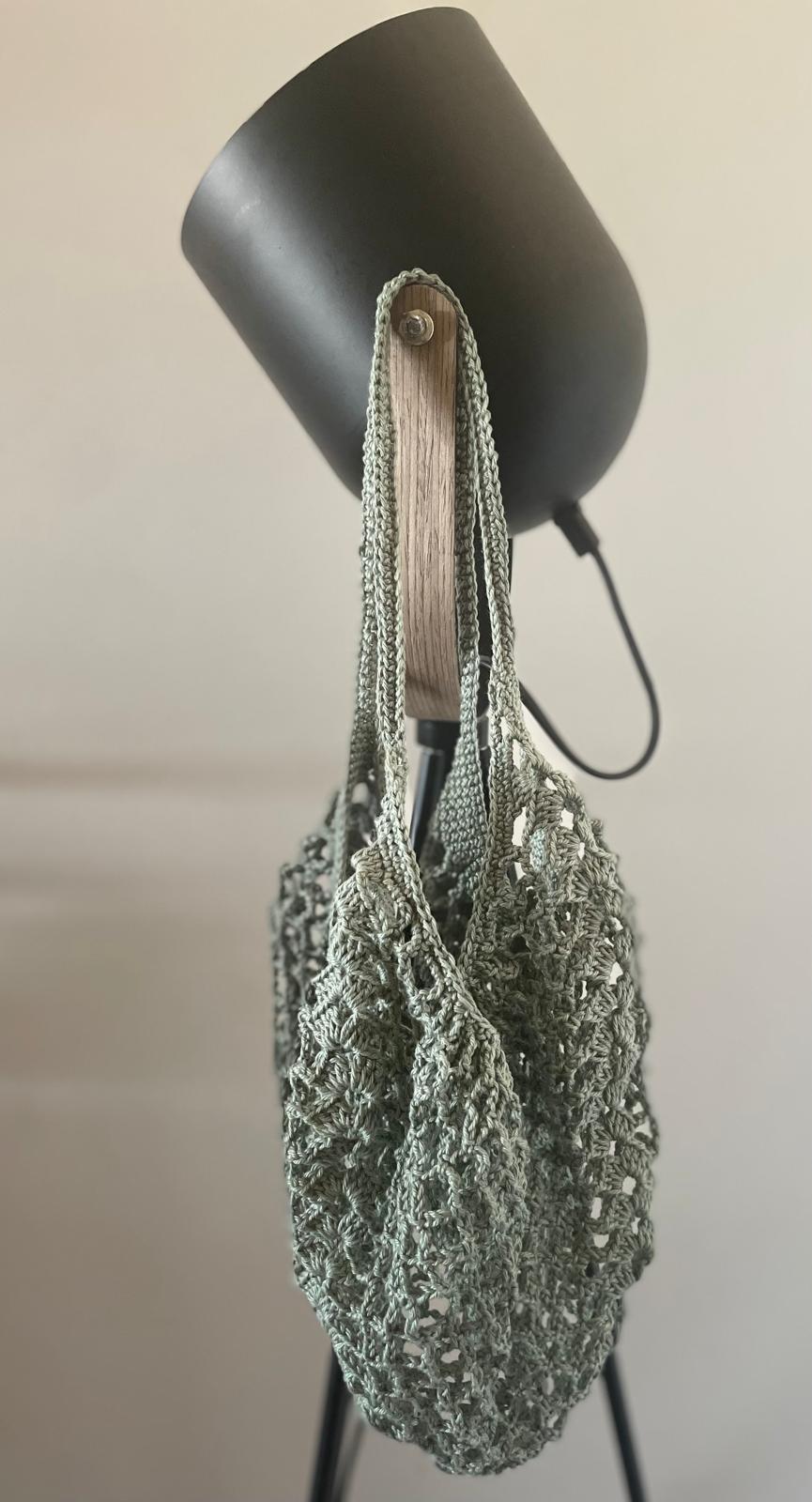 Sac filet en coton crocheté  – Léger, écoresponsable et grande capacité