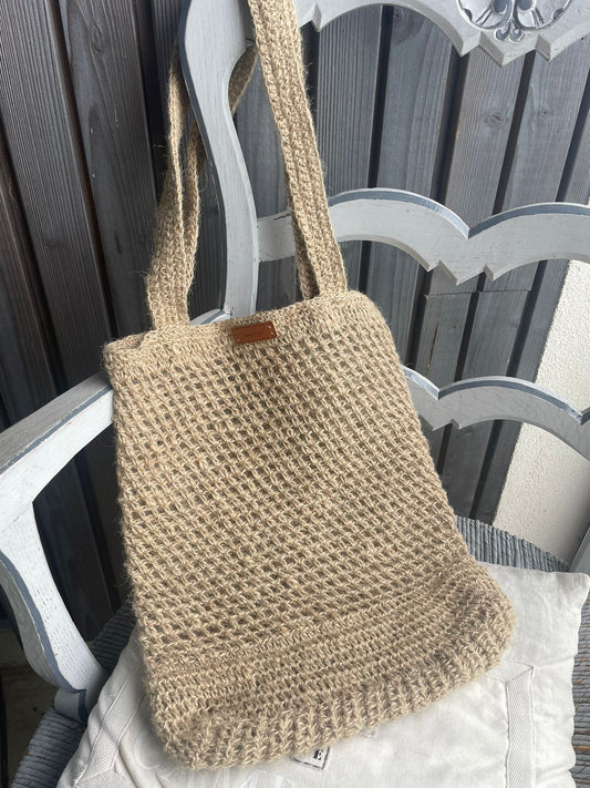 Tote bag en jute naturel